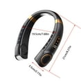 thumbnail image 3 of Neck Fans That Blow Cold Air,Portable Personal Neck Fans,USB Portable Neck Hanging Fan Cold Fan Handheld Rechargeable Mute Sports Fan 5-Speed Colorful Ambient Light Neckband Leafless Fan Home Office, 3 of 4