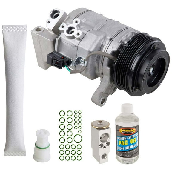 OEM AC Compressor w/ A/C Repair Kit For Cadillac CTS V6 3.0L & 3.6L 2008 2009 2010 2011 2012 2013 2014 2015 - BuyAutoParts