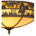 thumbnail image 3 of Meyda Tiffany 160257 Camel 3 Light 16" Wide Flush Mount Bowl Ceiling Fixture - Brass, 3 of 7