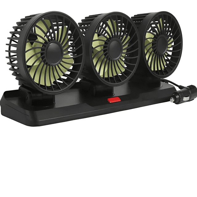 Ventilador Three Auto Coche Portátil Potente 3 Velocidade12v Xtellar negro