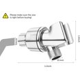 thumbnail image 2 of LAICAIW Shower Arm Holder for Handheld Shower Head, Adjustable Mount Bracket, Shower arm Adapter with Swivel Ball, 1/2-Inch, Chrome, Color3, 2 of 6