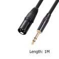 thumbnail image 2 of Conector de audio de cable de micrófono estéreo de audio de 635 mm y 1/4 pulgadas para altavoces de micrófonos, 2 of 9