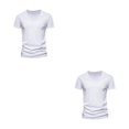 thumbnail image 3 of Ropa de estilo africano Sonducket traje tradicional Unisex manga corta Blanco 4XL, 3 of 6