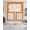 Orange Yellow, variant on Fall Orange Pumpkin Swag Curtains for Living Room/Bedroom Windows, Thanksgiving Maple Leaf Plaid Check Kitchen Curtains and Valances Set 36 Inch Length, Light Filtering Swags Valance Curtain Panels