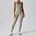 thumbnail image 5 of VoleFox Sleeveless High Elastic Yoga Bodysuit Women Midriff Cutout Open Back Design Seamless Workout Suit Athletic Tracksuit Fitness Gym Wear Stretchy Comfort, 5 of 5