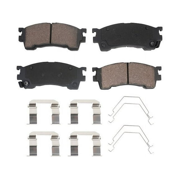 Front Brake Pad Set - Compatible with 1993 - 2002 Mazda 626 1994 1995 1996 1997 1998 1999 2000 2001