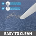 thumbnail image 3 of Drymate Original Cat Litter Mat, Contains Mess from Box for Cleaner Floors, Urine-Proof, Soft on Kitty Paws -Absorbent/Waterproof- Machine Washable, Durable (29”x36”)(Blue Stucco), 3 of 5