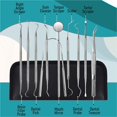 thumbnail image 3 of Herramientas dentales, paquete de 10 herramientas de limpieza de dientes removedores de placa de acero inoxidable, kit de higiene para el cuidado bucal con limpiador de placa, púas de sarro, 3 of 5