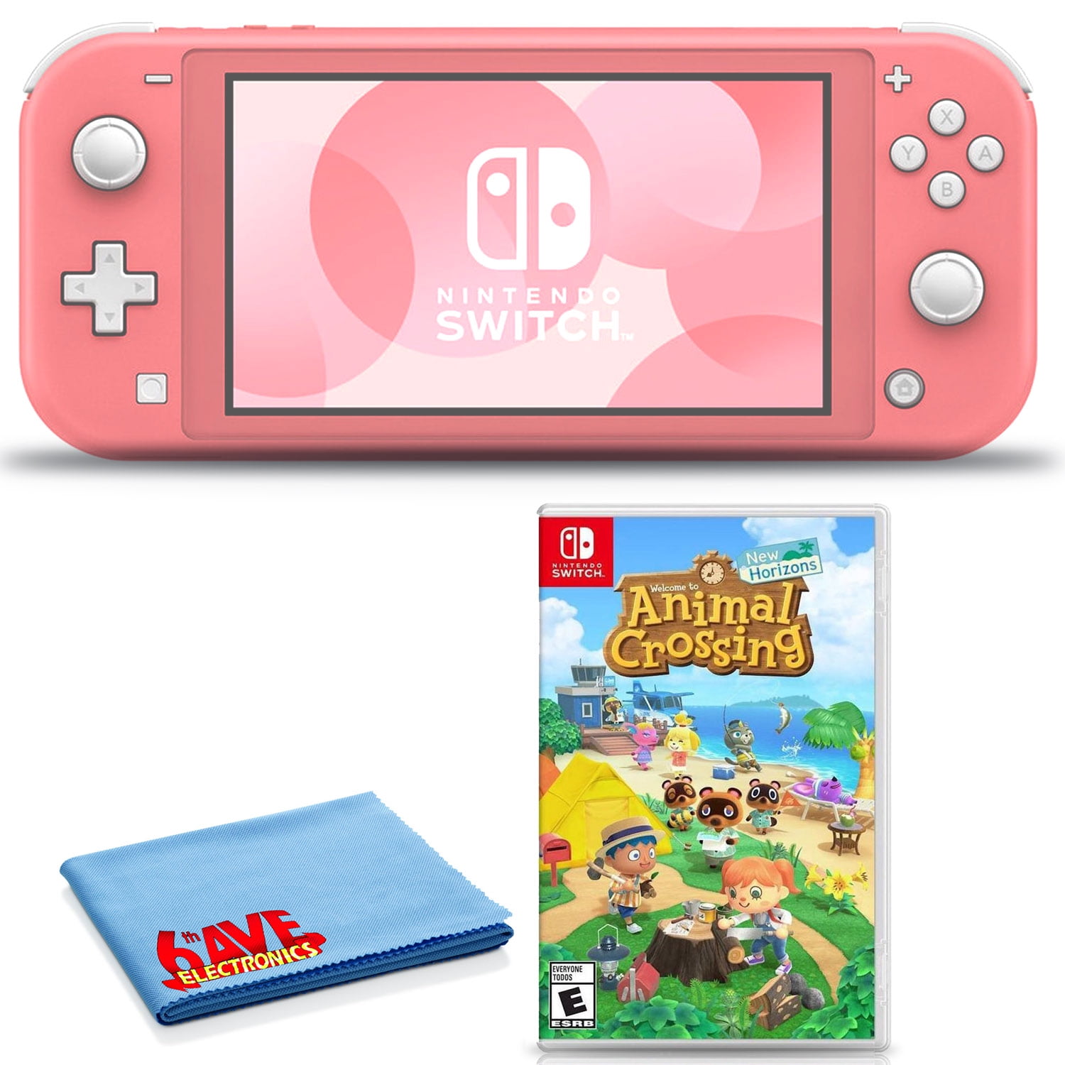 Nintendo Switch Lite (Coral) Bundle Includes Animal Crossing: New
