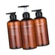 thumbnail image 3 of Dispensador de champú y acondicionador, paquete de 3 botellas de jabón de ducha, champú rellenable 500 ml, 3 of 9