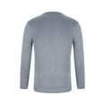 thumbnail image 5 of APEXFWDT Men Casual V Neck Sweater Shirt Knit Regular Fit Long Sleeve Pullover Top for Men Fashion Basic Henley Sweater, 5 of 9
