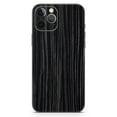 thumbnail image 2 of DesignSkinz Black Wood Texture Full-Body Skin Decal Wrap Cover for iPhone 15, 2 of 9