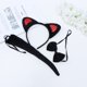 thumbnail image 4 of Conjunto de 3 piezas en 1, diadema negra con lentejuelas rojas, divertida diadema con orejas de gato, accesorio para disfraz, suministros para fiestas, diadema con lentejuelas de animales, lazo para, 4 of 4
