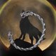 thumbnail image 2 of Brazalete vikingo de alambre trenzado con temática de dragón de acero inoxidable para hombre Brazalete de cabeza de dragón Brazalete trenzado (Plata), 2 of 5