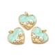 thumbnail image 2 of Rack Plating Brass Micro Pave Cubic Zirconia Pendants with Jump Rings & Enamel & Acrylic Imitation Pearl Long-Lasting Plated Lead Free & Cadmium Free Heart Charm Real 18K Gold Plated, 2 of 3