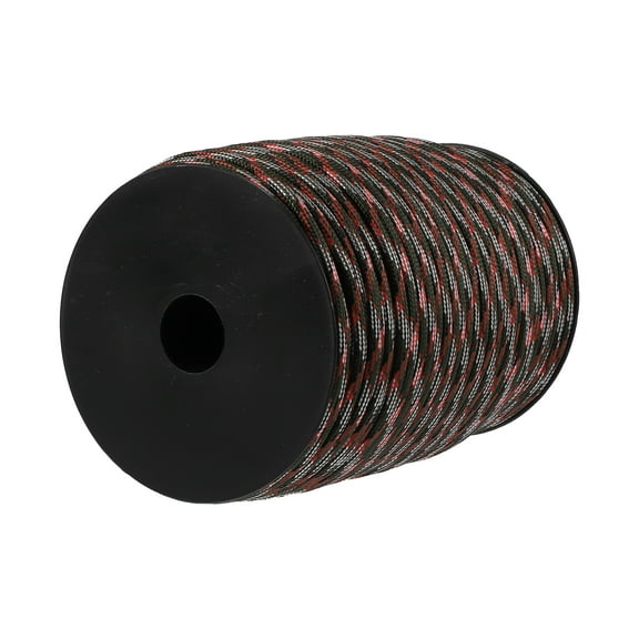 Unique Bargains Tent Rope Outdoor Camping Guylines Ropes 9 Core 4mm Paracord 100m Red