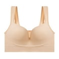 thumbnail image 6 of Sngxgn Sports Bras Padded Cropped Bras for Yoga Workout Fitness Low Impact(Beige,XL), 6 of 6