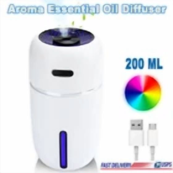 Essential Oil Aromatherapy Machine Ultrasonic Led Deodorization Humidifier 200Ml