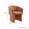 thumbnail image 4 of Verity Chenille Dining Armchair in Rust, 4 of 10