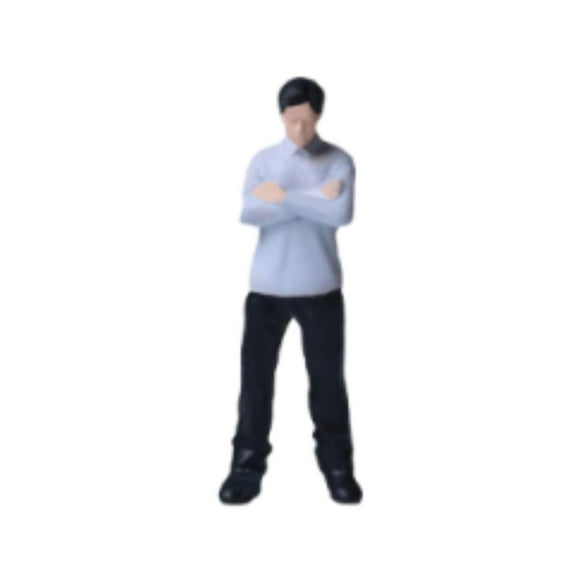 lionlar Figurines de Diorama 1/64 Hommes Modèle pour Présentoirs de Voitures Miniatures Décorations de Maison de Poupée Blanc