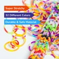 thumbnail image 2 of LotFancy 32 Colors Rubber Band Bracelet Kit, Loom Bracelet Making Refill Kit for Adults Ages 12+, 2 of 8