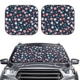 thumbnail image 2 of Haiem Cherry Blossoms Car Windshield Sun Shade (2 Pieces) Foldable Windshield Sun Shade Car Accessories for Truck SUV Pickup-Small, 2 of 7