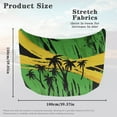 thumbnail image 7 of Uorisanigo Car Hood Cover Waterproof, Stretchable Polyester Palm Tree Jamaican Flag Hood Covers for Cars Elastic Fabrics Can be Washed, Car Bonnet All-Season Protection, 7 of 7