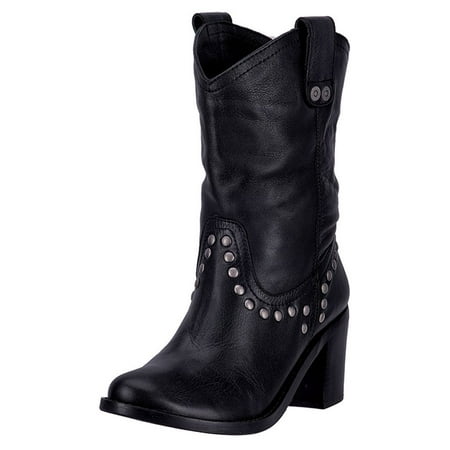 dingo boots vamp studded toe western di womens round walmart