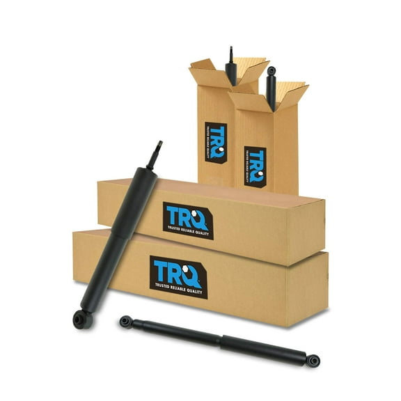 TRQ Front & Rear Shock Absorber Kit Set of 4 for 02-05 Dodge Ram 1500 4WD SBA60206