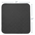 thumbnail image 4 of Pack de 4 almohadillas impermeables Magik & Kover, 22 x 21 cm, color negro, 4 of 6