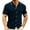 Navy, variant on Men's Business Casual Button Down Shirts Knitwear Woolen Shirt with Pocket Short Sleeve Solid Color Top Brown