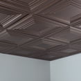 thumbnail image 2 of FASÄDE Traditional Style/Pattern 3 Decorative Vinyl 2ft x 2ft Lay in Ceiling Panel in Argent Bronze (5 Pack), 2 of 6