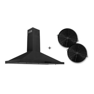 ZLINE BSKBNCF48 48 inch Black Stainless Steel Chimney Range Hood