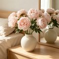 thumbnail image 5 of Springs Flowers Artificial Silk Peony Bouquets Wedding Home Decoration,Pack of 1 (Spring Light Pink), 5 of 6