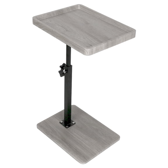 ManyFun C Table End Table Adjustable Height, 360°Swivel TV Tray Table for Small Spaces, Couch Tables That Slide Under, C Shaped Side Tables with Wheels for Living Room and Bedroom, Bed