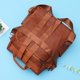 thumbnail image 5 of Mochila para mujer, marrón, informal, multifunción, de cuero, bolso de hombro, mochila escolar de gran capacidad con asa para mujeres y niñas., 5 of 5