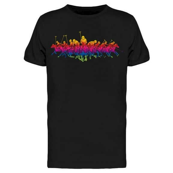 Colorful Polo Crowd T-Shirt Men -Image by Shutterstock, Male XX-Large