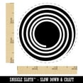 thumbnail image 2 of Spiral Swirl in Circle Self-Inking Rubber Stamp Ink Stamper - Yellow Ink - Small 3/4 Inch, 2 of 7