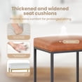 thumbnail image 5 of Sophia & William 24" Bar Stool Counter Height Bar Stools with Footrest, 3 Pack, Brown, 5 of 7