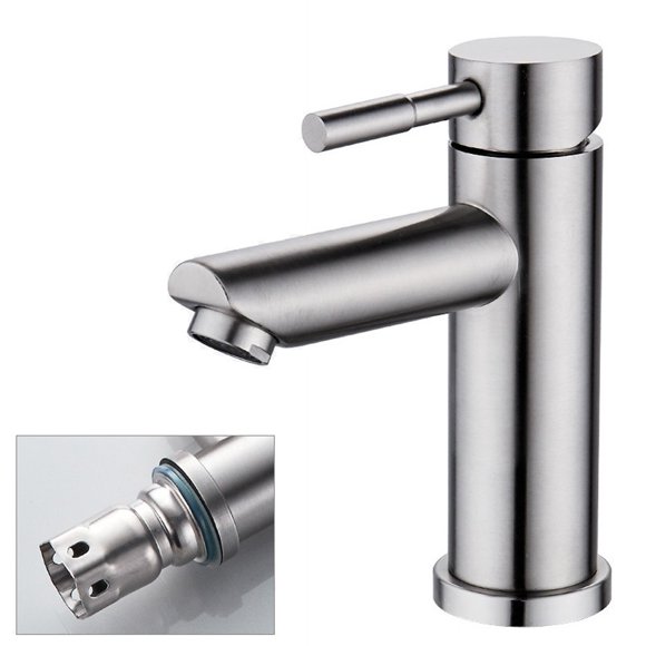 Ruibeauty Basin Faucet Bathroom Sink Faucets Parts Basin Mixer with Hand Hot Cold Faucet