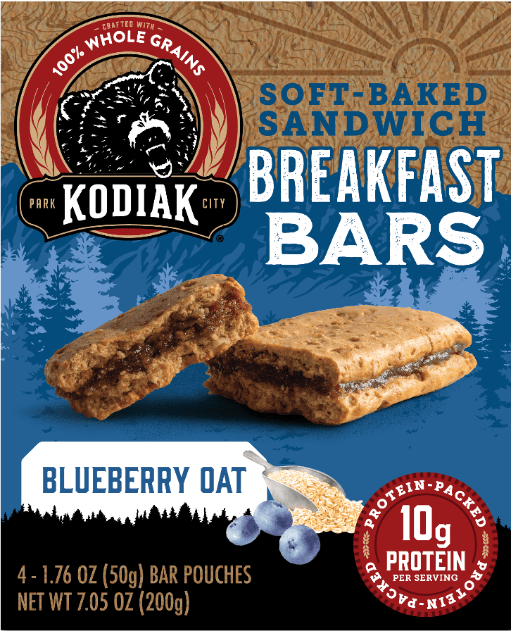 Kodiak Breakfast Bar Blueberry 4 Pack