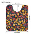 thumbnail image 5 of Yayeee Bath Rugs for Bathroom Floor Set of 2 Non Slip Fluffy Soft Absorbent Mat, Yellow Floral, 5 of 7
