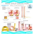 thumbnail image 2 of POZA Inflatable Rose Gold Beach Balls and Giant Pool Noodles - Premium Luxurious 16" Beach Balls and 74" Water Floating Noodles Filled with Gold Sparkle Confetti, Pool Party Float Decorations - 4 Pack, 2 of 7