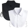 thumbnail image 1 of Blusa de cuello falso Vintage con cuello desmontable, camisa para hombre y mujer (blanco + negro), 2 uds. Rojo Verde Cocina, Decoración y Otros, 1 of 5