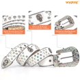 thumbnail image 4 of WHIPPY Rhinestone Studded Belt for Women Men, Western Cowgirl Cowboy Leather Belt for Jeans Pants Dress, 4 of 7