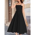 thumbnail image 5 of Women'S Summer Maxi Dress Sleeveless Sundress Strap Smocked Beach Dresses Black S, 5 of 6