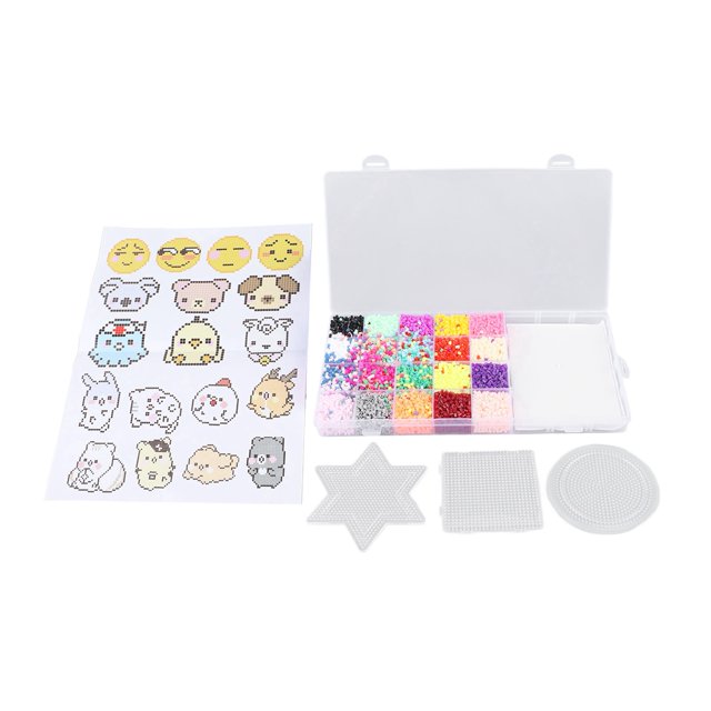 Kit de fusibles de cuentas de 20 colores, 2,6mm, colores mezclados educativos, fusible de cuentas DIY, juguete artesanal artístico para niños