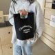 thumbnail image 4 of Bolso Pequeño Lona Con Letras Gran Capacidad para en El, 4 of 8