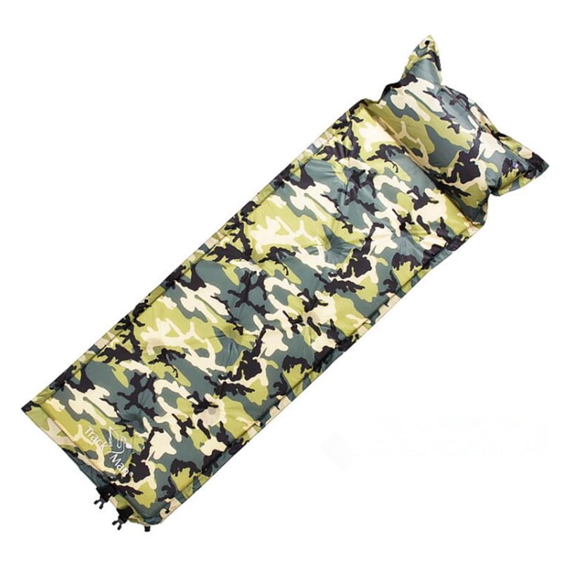 Single Self Inflating Air Mattress Mat Roll Up Sleeping Inflatable Bed