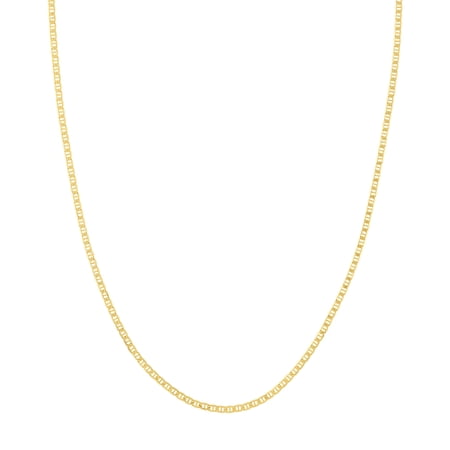 Honey Crush Real 10K Yellow Gold Polished Mariner Chain (2.3mm, 18in)